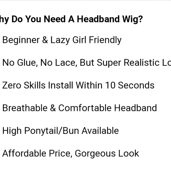 Headband wig - Picture 4 of 5